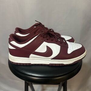 Nike Dunk Low Burgundy / White – Men’s 9.5 – Clean